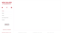 Desktop Screenshot of newgalleryofmodernart.com